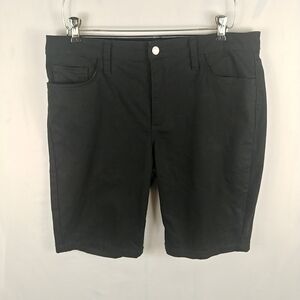 Black Midrise Burmuda Shorts Women 14M Riders by Lee Zip Fly 5 Pocket